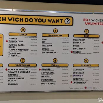 Which Wich - Menu - Sandwiches Near Me - Carmel, Indiana