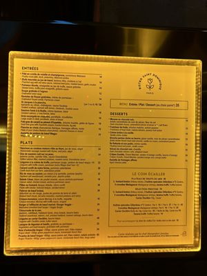 Menu photo 1 Bistro Saint Dominique Paris, 75