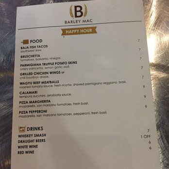 Barley Mac - HH menu - Bars Near Me - Arlington, Virginia Barley Mac - HH menu - Bars Near Me - Arlington, Virginia
