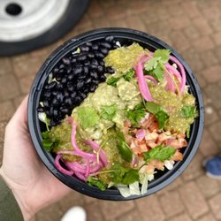 Mondays Streetfood - Vegan Bowl. All Veggies. All Day. We use basmati rice and everything is freshly made
