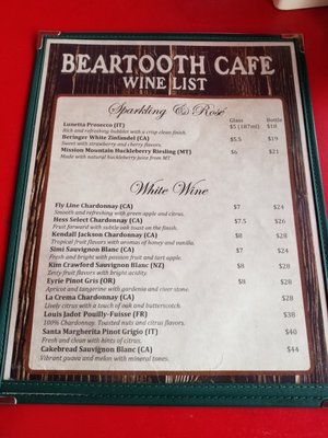 Menu photo 5 Beartooth Cafe Cooke City, MT