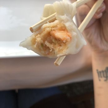 MoCA Asian Bistro - Inside of shrimp dumplings - Asian Fusion Near Me - Woodbury, New York MoCA Asian Bistro - Inside of shrimp dumplings - Asian Fusion Near Me - Woodbury, New York