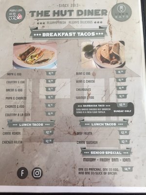 Menu photo 8 The Hut Diner San Antonio, TX Menu photo 8 The Hut Diner San Antonio, TX