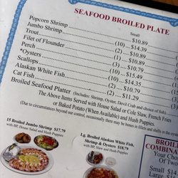 Bayside Seafood Family Restaurant - Broiled menu yum