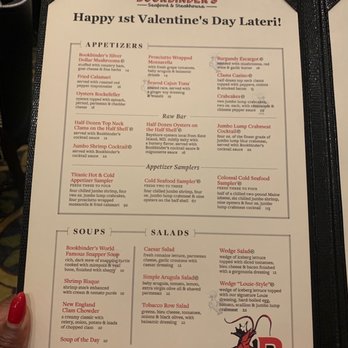 Old Original Bookbinders - They let you Personalize menus - Seafood Near Me - Richmond, Virginia Old Original Bookbinders - They let you Personalize menus - Seafood Near Me - Richmond, Virginia