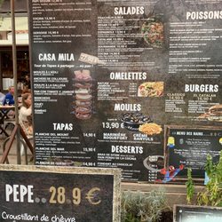 La Cocina - Le menu