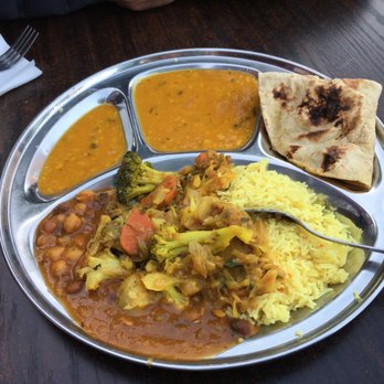 Sartaj India Cafe - Raj Special Vegan Plate With Dhal ~ $10.99 - Indian Near Me - Sausalito, California Sartaj India Cafe - Raj Special Vegan Plate With Dhal ~ $10.99 - Indian Near Me - Sausalito, California