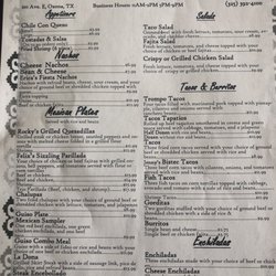 Menu as of 11/09/20