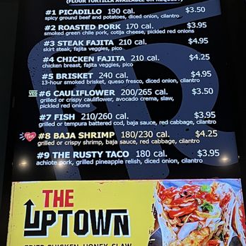Rusty Taco - Menu - Tacos Near Me - Midland, Texas