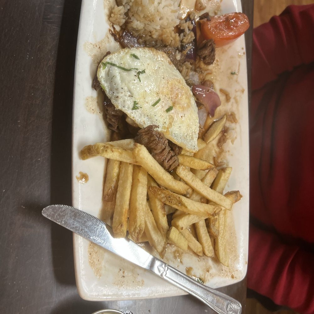 Sazon Peruvian Cuisine & Deli - Stake plate with rice - Peruvian Near Me - Santa Rosa, California Sazon Peruvian Cuisine & Deli - Stake plate with rice - Peruvian Near Me - Santa Rosa, California