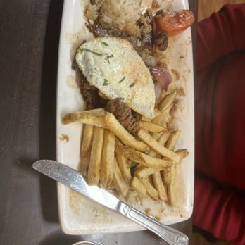 Sazon Peruvian Cuisine & Deli - Stake plate with rice - Peruvian Near Me - Santa Rosa, California