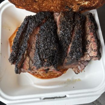 The Slow Bone - Brisket Sandwich (sliced) half pound - Barbeque Near Me - Dallas, Texas