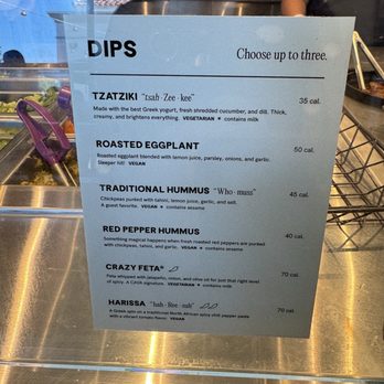 CAVA - Dips options - Salad Near Me - San Marcos, California