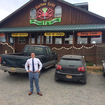 Harbor Grill - Standing outside front of restaurant. - Steakhouses Near Me - Homer, Alaska Harbor Grill - Standing outside front of restaurant. - Steakhouses Near Me - Homer, Alaska