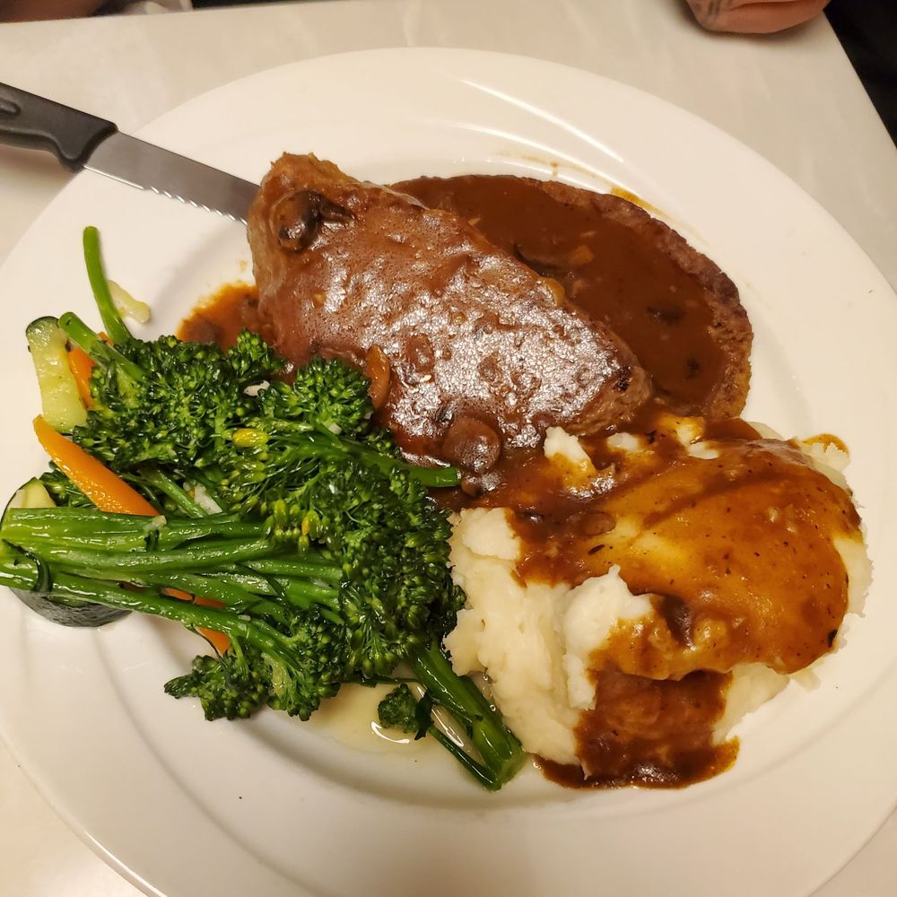 Grand Café - Meatloaf and mash with veggies - Cafes Near Me - Reno, Nevada Grand Café - Meatloaf and mash with veggies - Cafes Near Me - Reno, Nevada