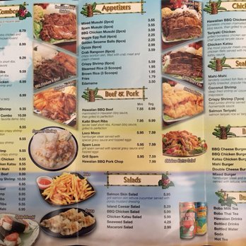 CC Hawaiian BBQ - Menu - front side - July 2017 - Barbeque Near Me - Lancaster, California CC Hawaiian BBQ - Menu - front side - July 2017 - Barbeque Near Me - Lancaster, California