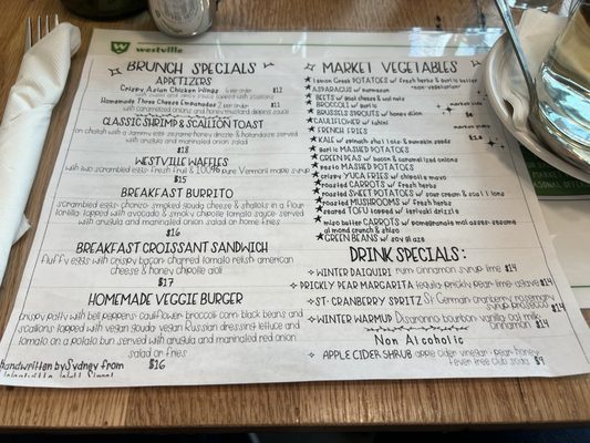 Menu photo 1 Westville Long Island City Queens, NY Menu photo 1 Westville Long Island City Queens, NY