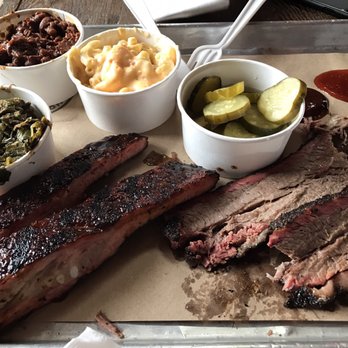 Hometown Bar-B-Que - + whiskey sour pickles and brisket - Barbeque Near Me - Brooklyn, New York