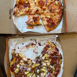 Blaze Pizza - Burnt crust and couldn't be more contrast in amount of toppings. Person #1 felt a bit held out on.