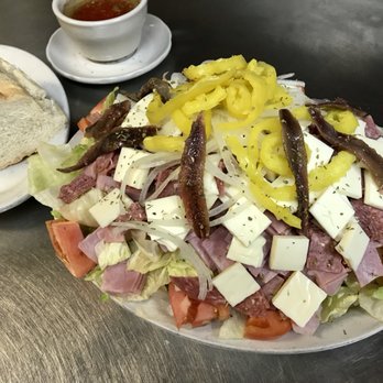 Rostas Cafe - Large Antipasto with Jaws (Anchovies) - Cafes Near Me - Hazleton, Pennsylvania Rostas Cafe - Large Antipasto with Jaws (Anchovies) - Cafes Near Me - Hazleton, Pennsylvania