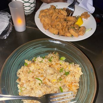 Kimoto Rooftop - Calamari & garlic fried rice - Asian Fusion Near Me - Brooklyn, New York Kimoto Rooftop - Calamari & garlic fried rice - Asian Fusion Near Me - Brooklyn, New York