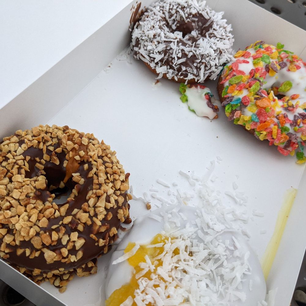 Ohanalulu - So many good combos, but the Ohana (with pineapple) was a favorite - Donuts Near Me - Fishers, Indiana Ohanalulu - So many good combos, but the Ohana (with pineapple) was a favorite - Donuts Near Me - Fishers, Indiana