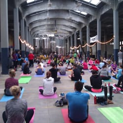 Yoga at the brewery