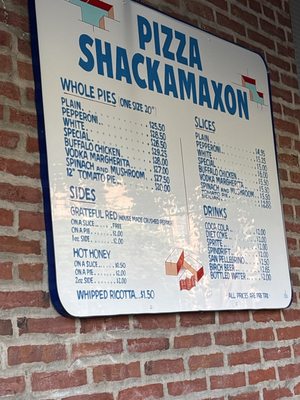 Menu photo 1 Pizza Shackamaxon Philadelphia, PA Menu photo 1 Pizza Shackamaxon Philadelphia, PA
