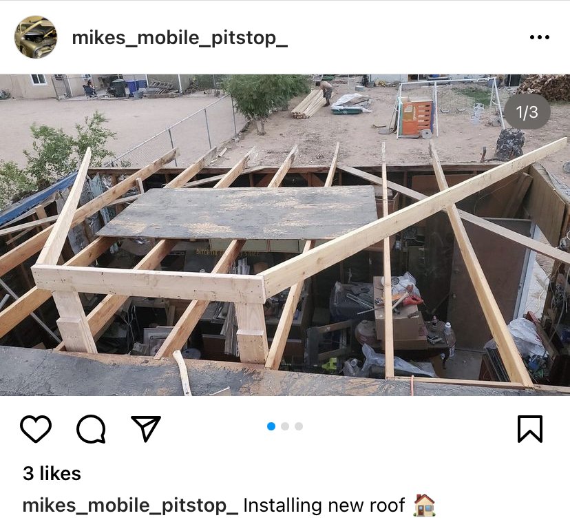 Slide of Mikes Mobile Pit stop