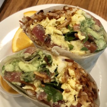Copa Vida - Bacon breakfast burrito w avo + tomato - New American Near Me - Pasadena, California