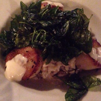Aspen Grille - Scallops, mushroom risotto, fried spinach - New American Near Me - Myrtle Beach, South Carolina Aspen Grille - Scallops, mushroom risotto, fried spinach - New American Near Me - Myrtle Beach, South Carolina