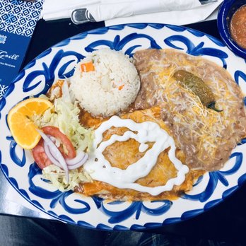 Bahia Grill - Red Enchiladas with Cheese - Mexican Near Me - Corona, California Bahia Grill - Red Enchiladas with Cheese - Mexican Near Me - Corona, California