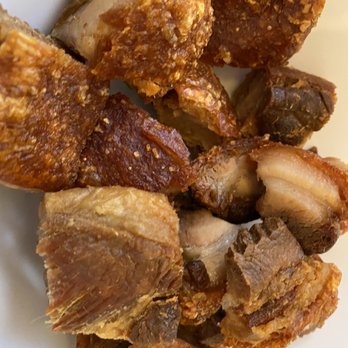 Manila Sunrise - Lechon kawali - this is best and crunchiest Lechon kawali with home made sauce for it. - Filipino Near Me - Carson, California Manila Sunrise - Lechon kawali - this is best and crunchiest Lechon kawali with home made sauce for it. - Filipino Near Me - Carson, California