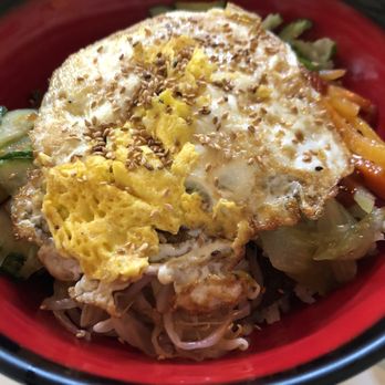 Brother's Dosirak - Original Beef bibimbap. My egg YOLK was way over cooked!!! - Korean Near Me - Dublin, D