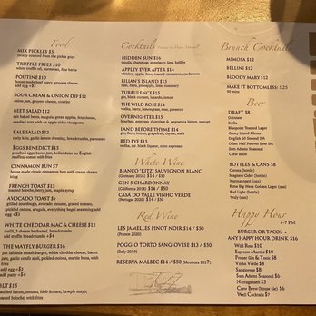 The Mayfly - Brunch menu - American Near Me - New York, New York The Mayfly - Brunch menu - American Near Me - New York, New York