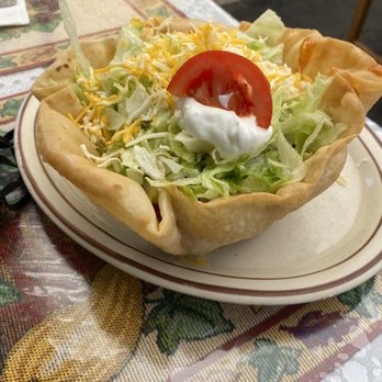 El Farolito - Chicken Tostada Salad - Mexican Near Me - Placentia, California