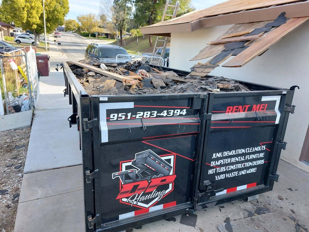 DP HAULING Updated June 2024 Winchester, California Dumpster
