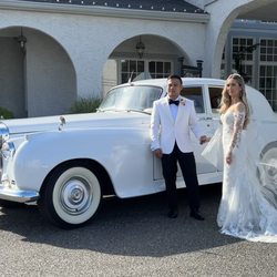 Elite Executive Limousine & Transportation - Our 1956 Bentley providing chauffeured services at Renault Winery.