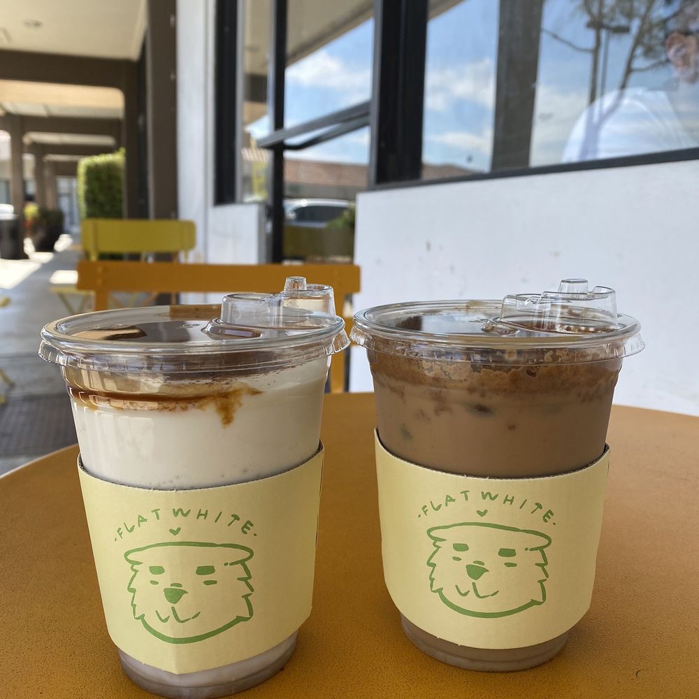 Flat White Coffee - Einspanner and biscoff latte - Cafes Near Me - Cypress, California Flat White Coffee - Einspanner and biscoff latte - Cafes Near Me - Cypress, California