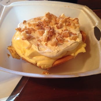 Rivertowne BBQ - Banana pudding with vanilla wafers. - Barbeque Near Me - Ozark, Arkansas Rivertowne BBQ - Banana pudding with vanilla wafers. - Barbeque Near Me - Ozark, Arkansas