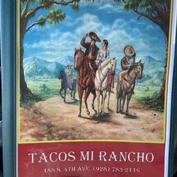 Tacos Mi Rancho - Menu front - Mexican Near Me - Yuma, Arizona Tacos Mi Rancho - Menu front - Mexican Near Me - Yuma, Arizona