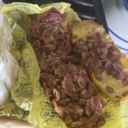 The pastrami neat was too old sandwich was soggy