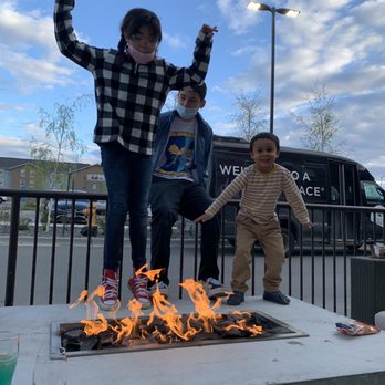Hyatt Place Anchorage-Midtown - Fire pit area. - Hotels Near Me - Anchorage, Alaska Hyatt Place Anchorage-Midtown - Fire pit area. - Hotels Near Me - Anchorage, Alaska
