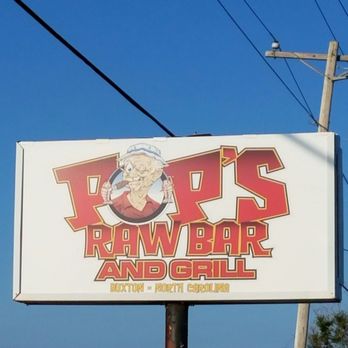 Pop's Raw Bar & Restaurant - Sign - Seafood Near Me - Buxton, North Carolina