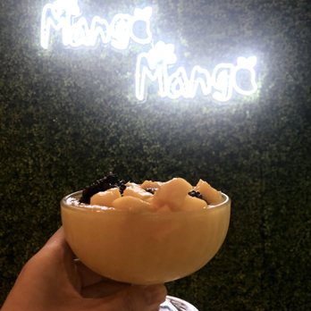 Mango Mango Dessert - Mango slush with mango and sticky rice - Desserts Near Me - Chicago, Illinois