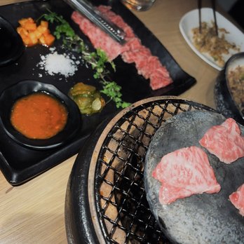 Kasa Moto - HOT STONE WAGYU SASHIMI - Japanese Near Me - Toronto, Ontario
