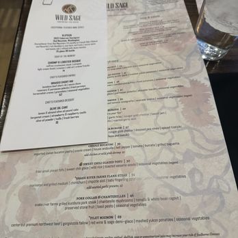 Wild Sage Bistro - sorry kind of blurry - New American Near Me - Spokane, Washington