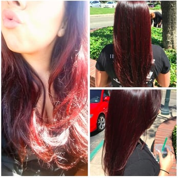 Escape Salon - My thick, unruly hair after a color and "dusting" (light trim) with Brittany! - Hair Salons Near Me - Claremont, California Escape Salon - My thick, unruly hair after a color and "dusting" (light trim) with Brittany! - Hair Salons Near Me - Claremont, California