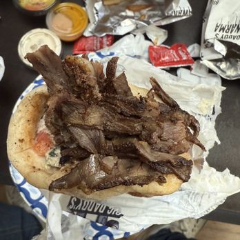 Big Daddy’s Shawarma - Lafa with mixed shawarma meat. - Mediterranean Near Me - Studio City, California Big Daddy’s Shawarma - Lafa with mixed shawarma meat. - Mediterranean Near Me - Studio City, California