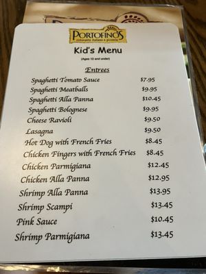 Menu photo 1 Portofino's Indian Land, SC